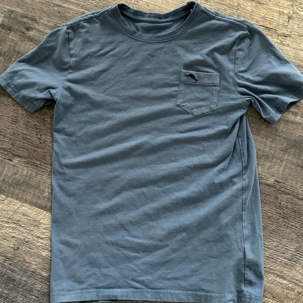 Tommy Bahama boys blue short sleeve T-shirt Large (10/12)